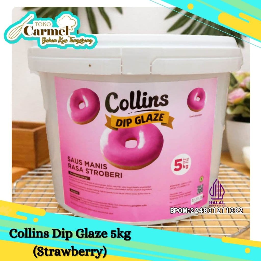 COLLINS Glaze 5kg - Strawberi