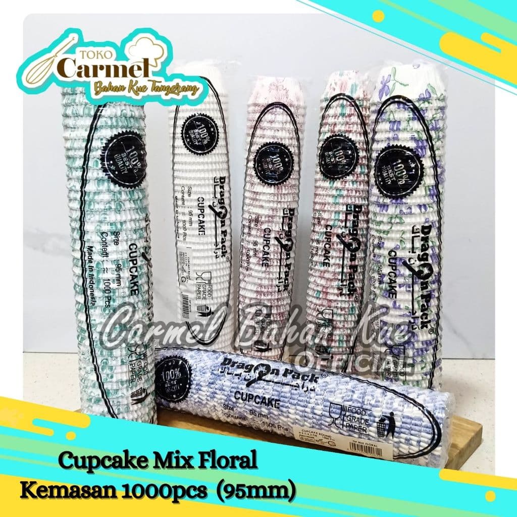 Cake Cases 9,5cm 1000pcs - (Mix)