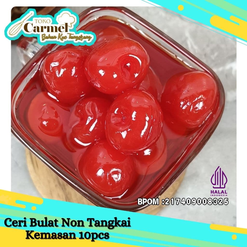 Ceri Bulat NON Tangkai 10pcs