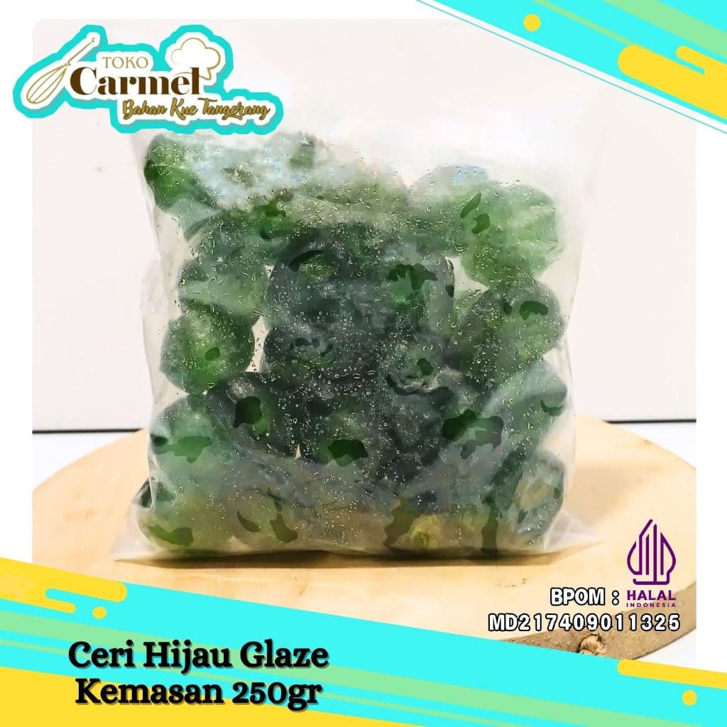 Ceri Hijau Glace 250gr