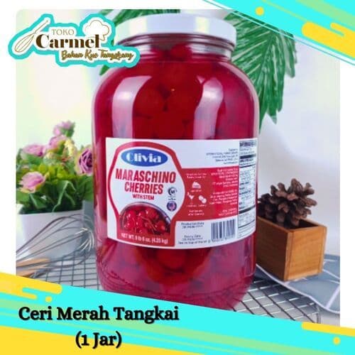 Ceri Merah Tangkai JAR (Toples)