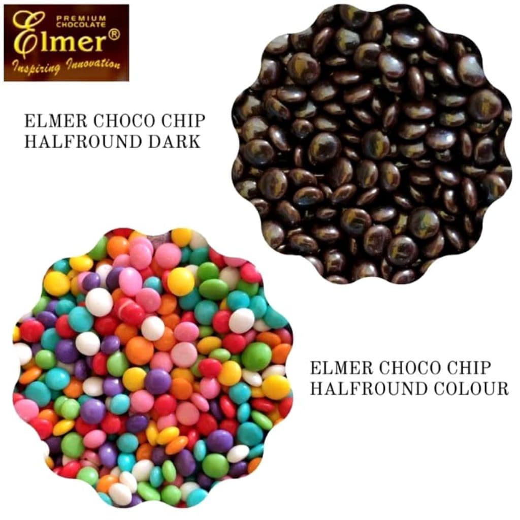 ELMER Coklat Chip Bulat 100gr - Dark