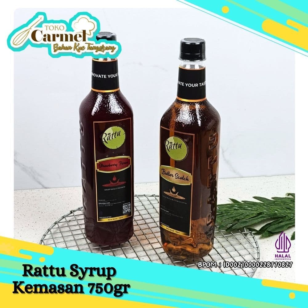 RATTU Sirup 750ml - Salted Caramel 3